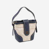 HAND BAG WITH SHOULDER STRAP, BLUE COLOR, GADOR SERIES. 15x18x9.5 CM