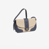 WOMEN'S BAG, BLUE COLOR, GADOR SERIES. 27x16x10 CM