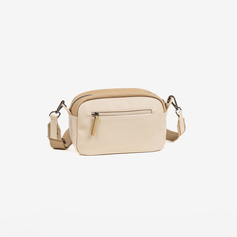 WOMEN'S BAG, CAMEL COLOR, ILLAR SERIES. 23x15x10 CM