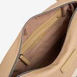 WOMEN'S BAG, CAMEL COLOR, ILLAR SERIES. 28.5x18x9.5 CM