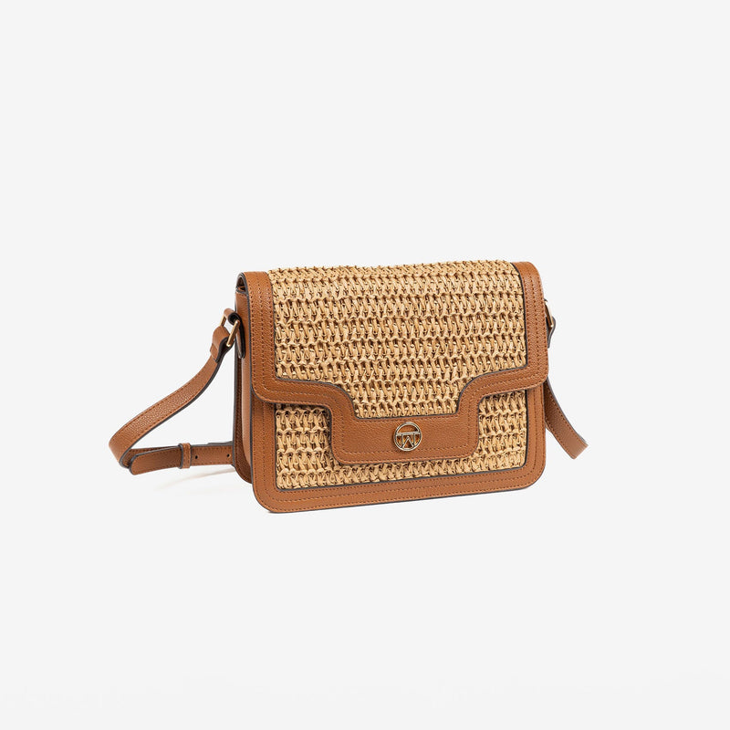 WOMEN'S BAG, LEATHER COLOR, ORIA SERIES. 26x20x08 CM