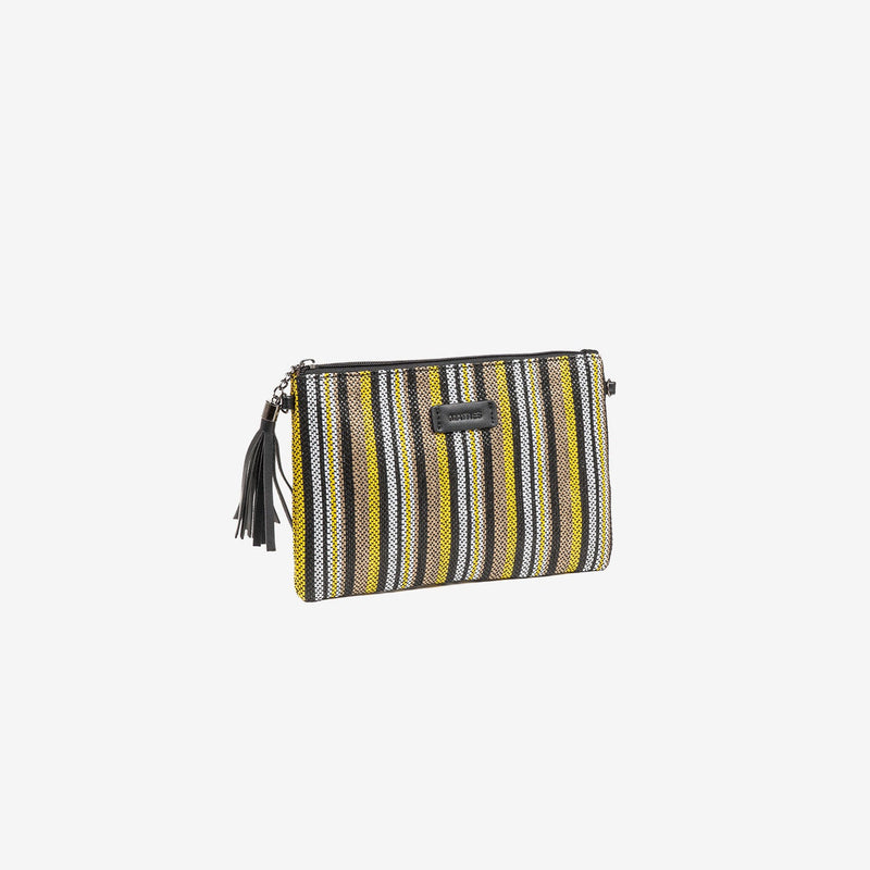 HAND BAG WITH SHOULDER STRAP, MULTICOLOR, PULPI SERIES. 26x17 CM