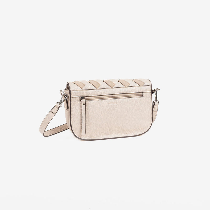 WOMEN'S BAG, BEIGE COLOR, ROQUETAS SERIES. 24.5x15x08 CM