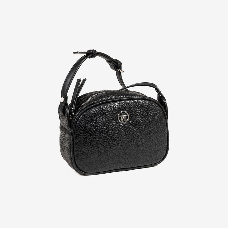 WOMEN'S BAG, BLACK COLOR, VERA SERIES. 20x15x08 CM