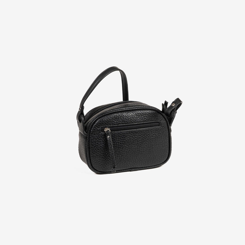 WOMEN'S BAG, BLACK COLOR, VERA SERIES. 20x15x08 CM