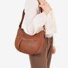 Bolso bandolera, Serie ebony. 30x23.5x11 cm