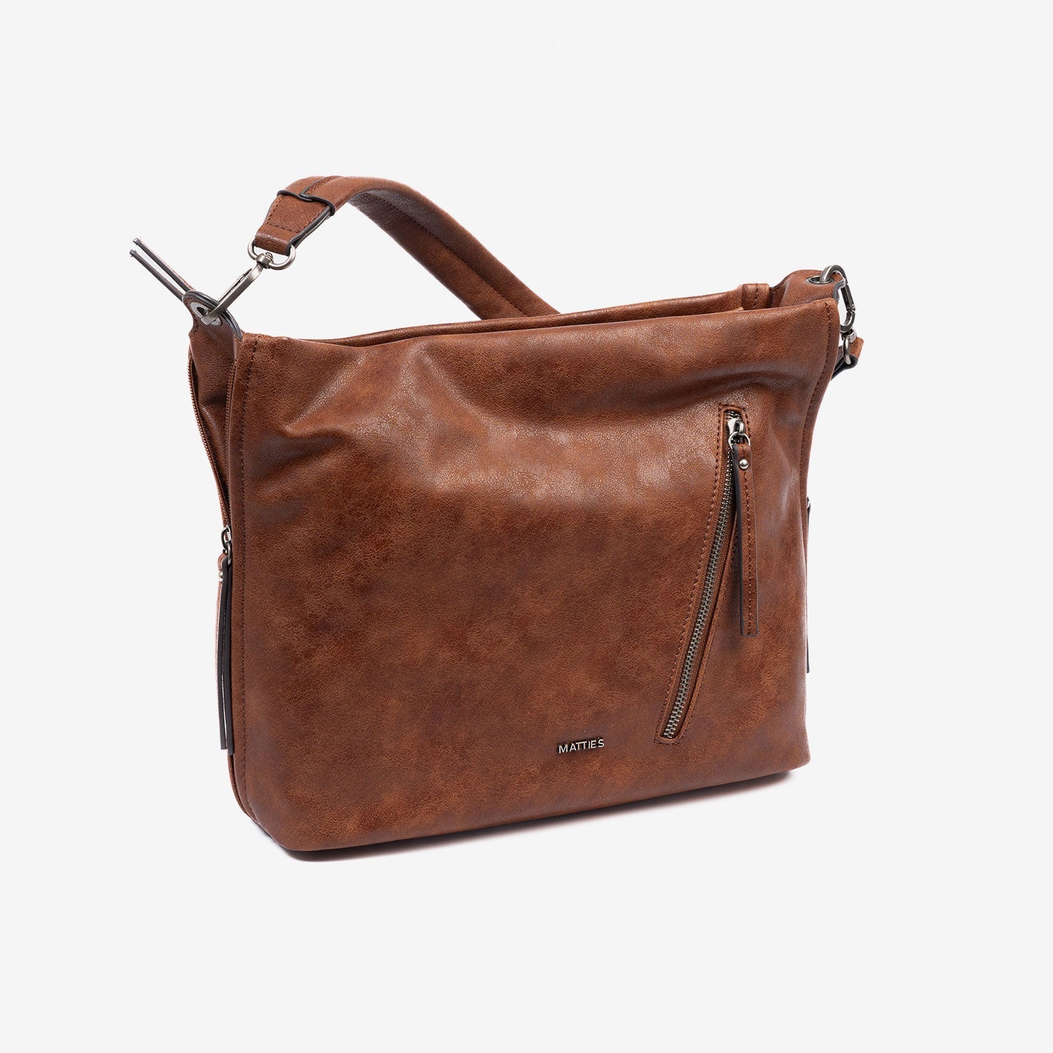 Bolso de hombro con bandolera, Serie belmont. 30x26x10 cm