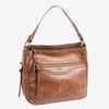 Shoulder bag with shoulder strap, brown color, Savana series. 32x27x12 cm