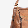 Shoulder bag with shoulder strap, brown color, Savana series. 32x27x12 cm