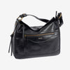 Shoulder bag with shoulder strap, black color, Savana series. 32x24x12 cm