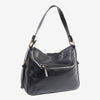 Shoulder bag with shoulder strap, black color, Savana series. 32x24x12 cm