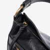 Shoulder bag with shoulder strap, black color, Savana series. 32x24x12 cm