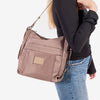 Bolso de hombro convertible en mochila, Serie jenna. 25x28x12 cm