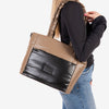 Bolso shopper cerrado con cremallera, Serie velside. 32.5x26x13 cm