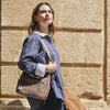Strap bag, brown color, Strive series. 26x20x09 cm