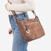 Strap bag, brown color, Strive series. 24x23x11 cm