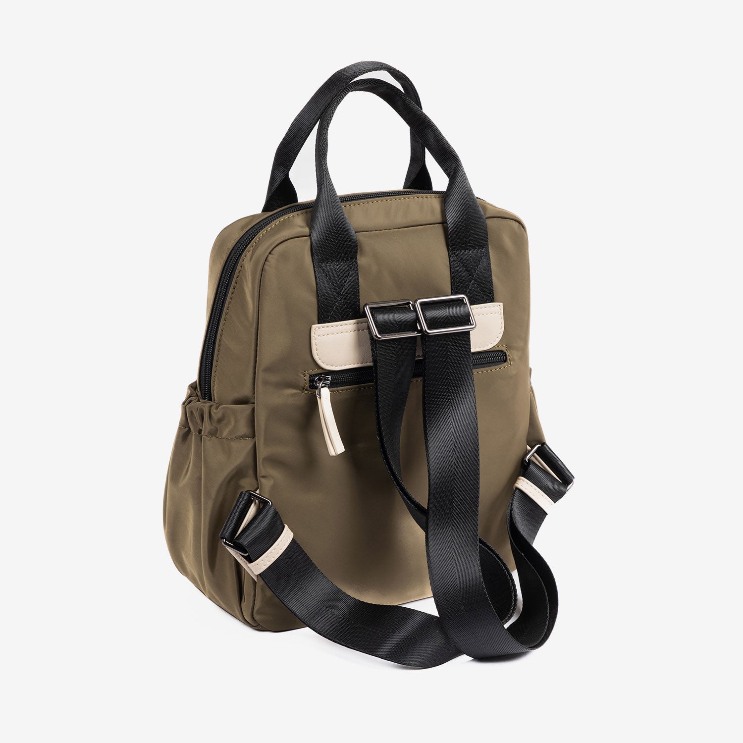 Mochila, color verde, Serie core. 25x30x12 cm