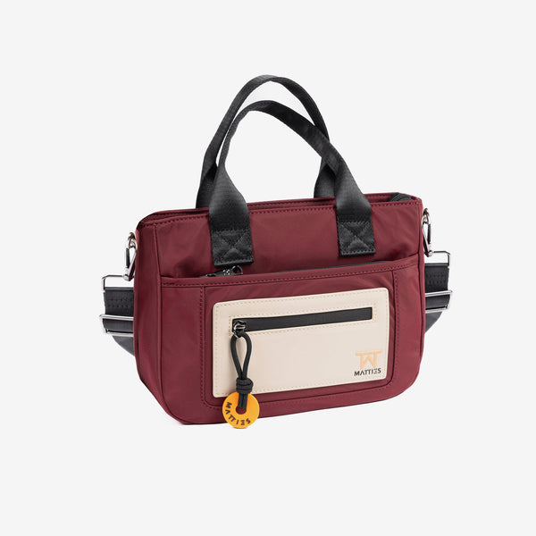 Bolso de mano con bandolera, Serie core. 27x20x10 cm