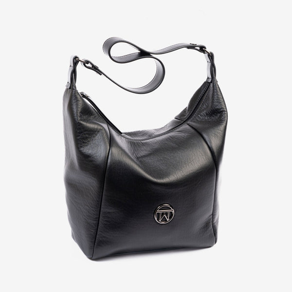 Bolso de hombro con bandolera, Serie velvet. 23x28x13 cm