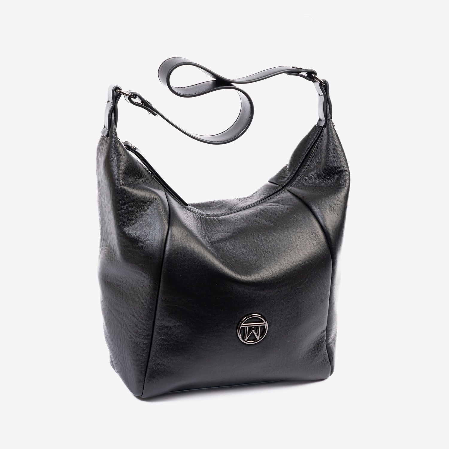 Bolso de hombro con bandolera, Serie velvet. 23x28x13 cm