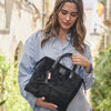 Bolso de mano con bandolera, Serie midnight. 29.5x25x12 cm