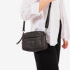 Bolso bandolera, Serie eva/leather. 21x13x07 cm