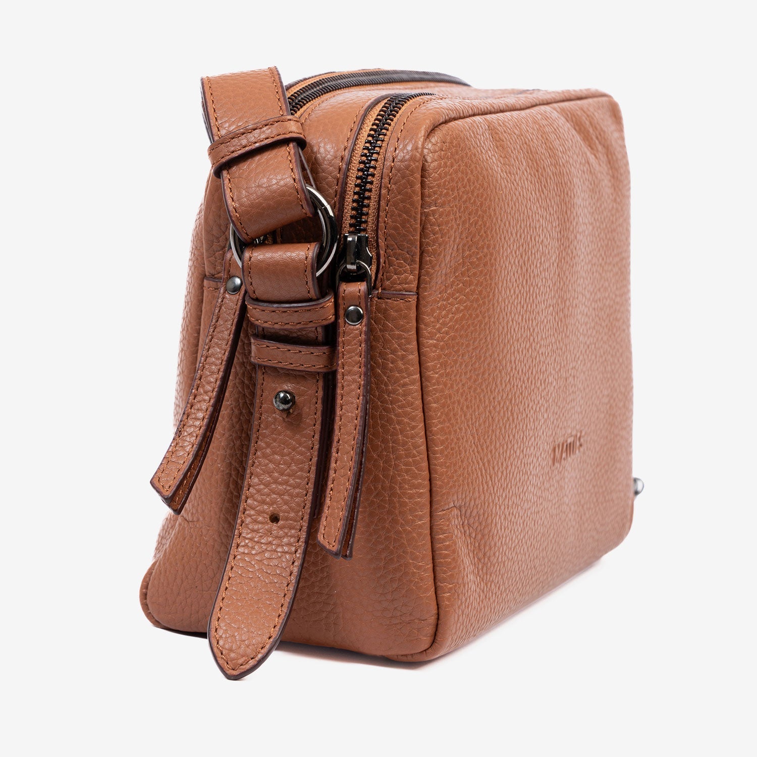 Bolso bandolera, Serie floater/leather. 25x19x07 cm