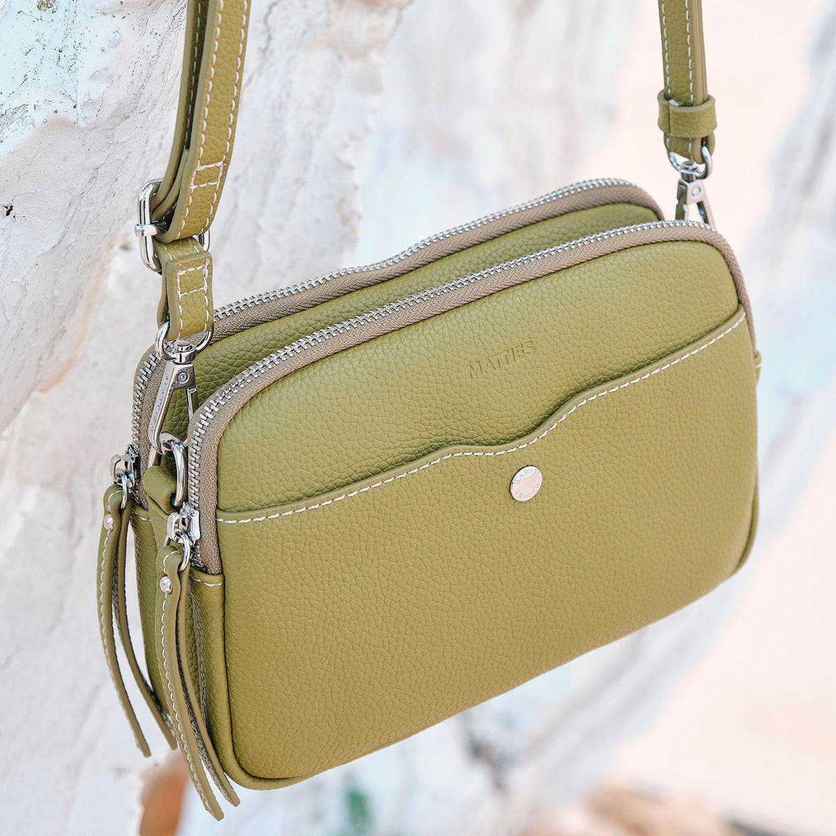 Bolso bandolera con doble cremallera Minibag