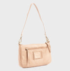 Bolso de hombro con bandolera de piel natural