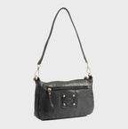 Bolso de hombro con bandolera de piel natural