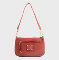 Shoulder bag with shoulder strap, Young leather series. 23x13x03 cm