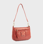 Bolso de hombro con bandolera de piel natural