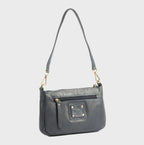 Bolso de hombro con bandolera de piel natural