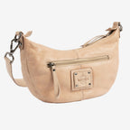 Bolso de hombro de piel natural