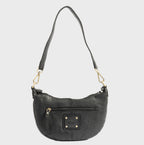 Bolso de hombro de piel natural