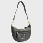 Bolso de hombro de piel natural