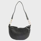 Bolso de hombro de piel natural