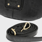 Bolso de hombro de piel natural