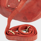 Bolso de hombro de piel natural