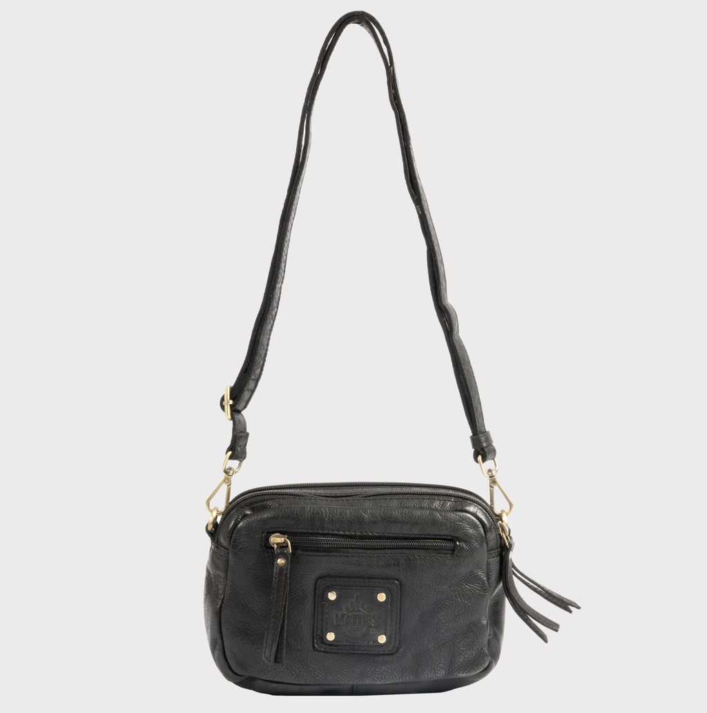 Bolso de piel natural con bandolera