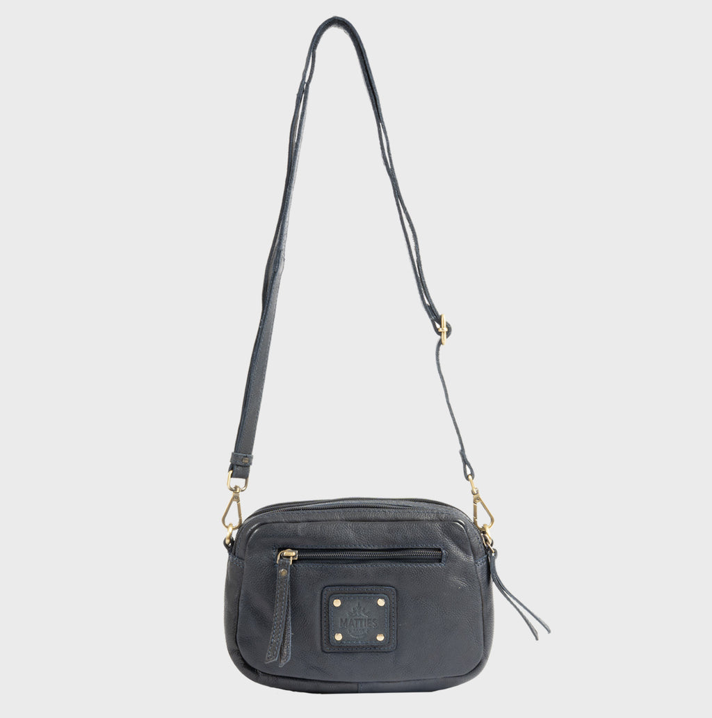Bolso de piel natural con bandolera