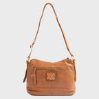 Bolso bandolera de piel natural elegante