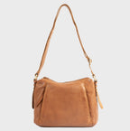 Bolso bandolera de piel natural elegante
