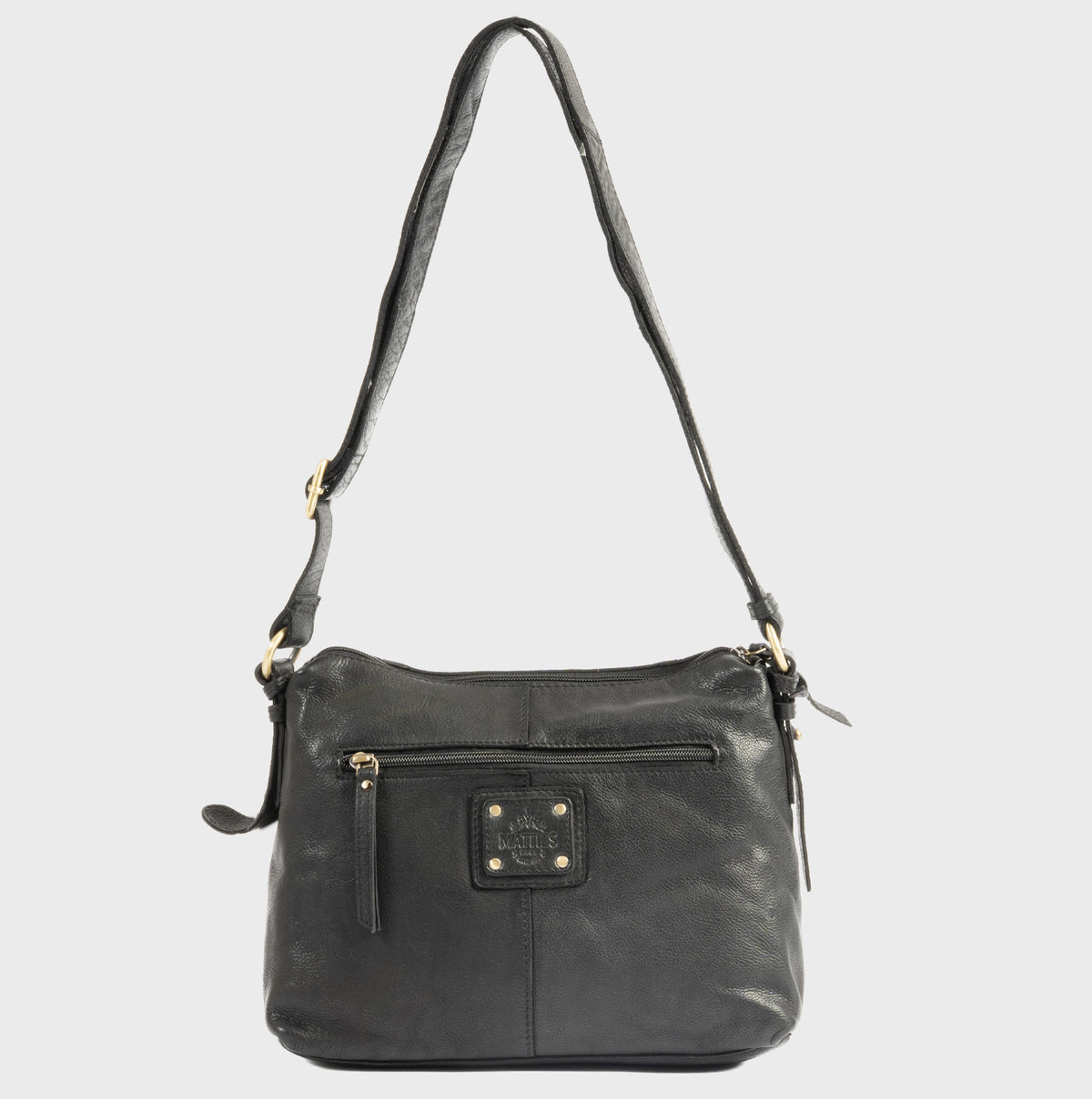 Bolso bandolera de piel natural elegante