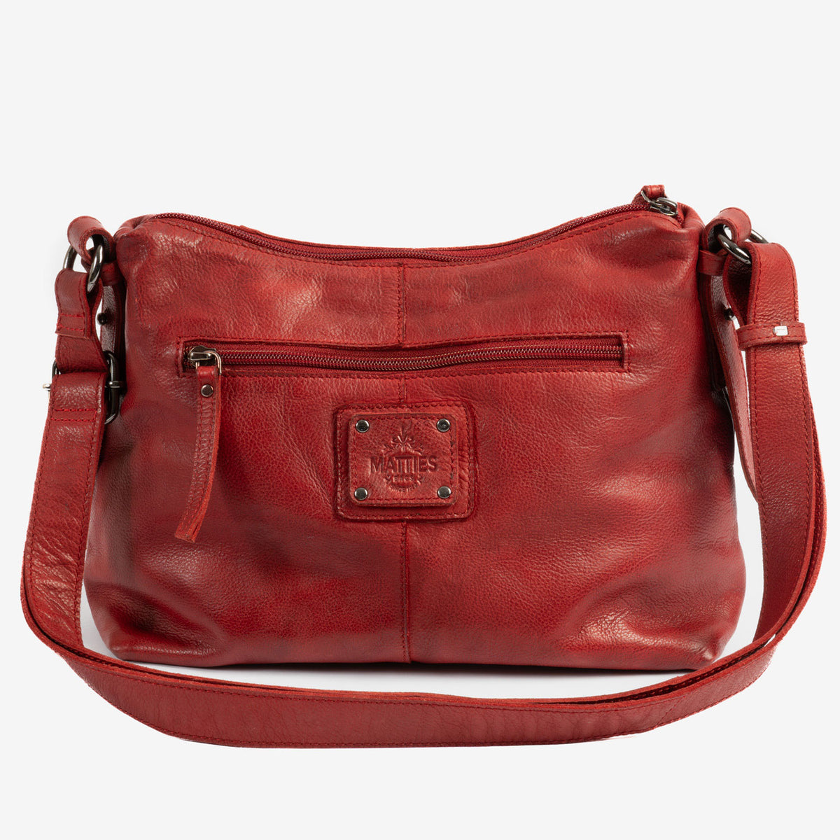 Bolso bandolera de piel natural elegante