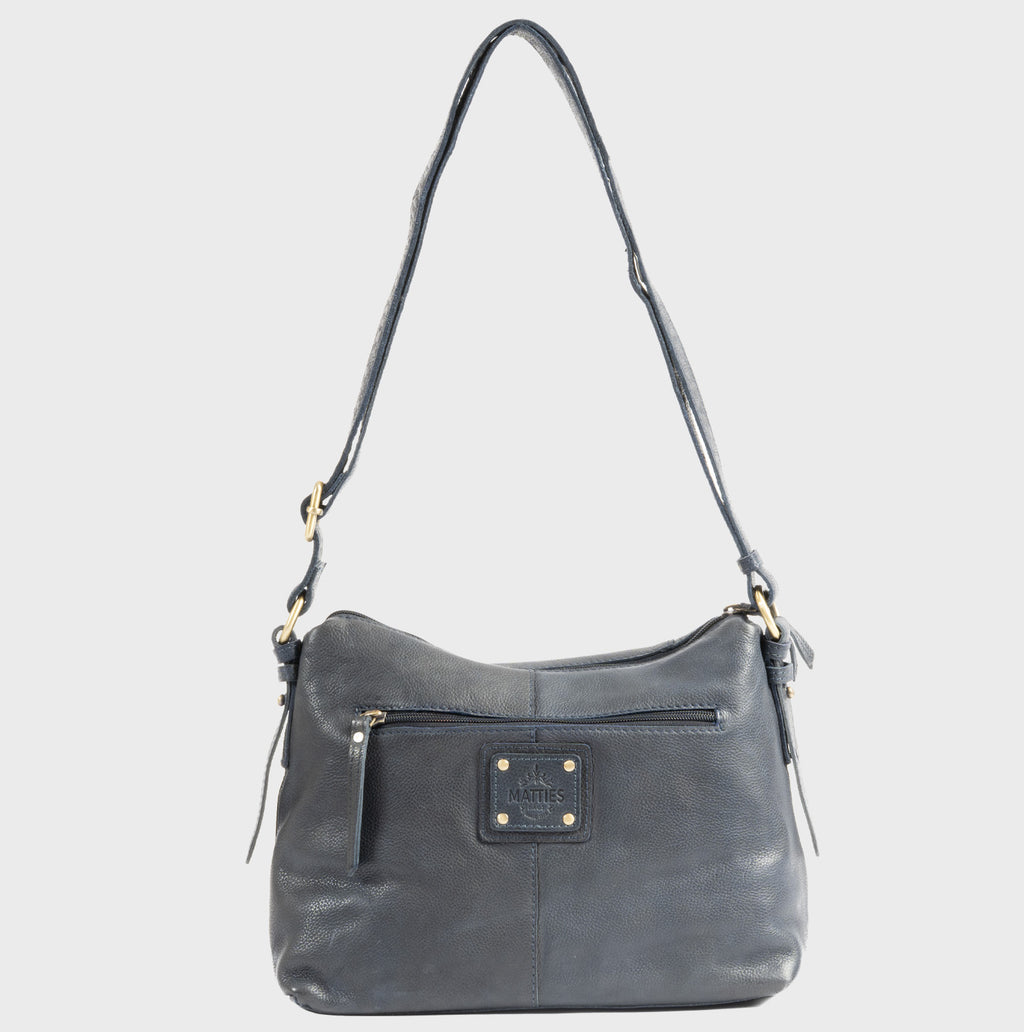 Bolso bandolera de piel natural elegante