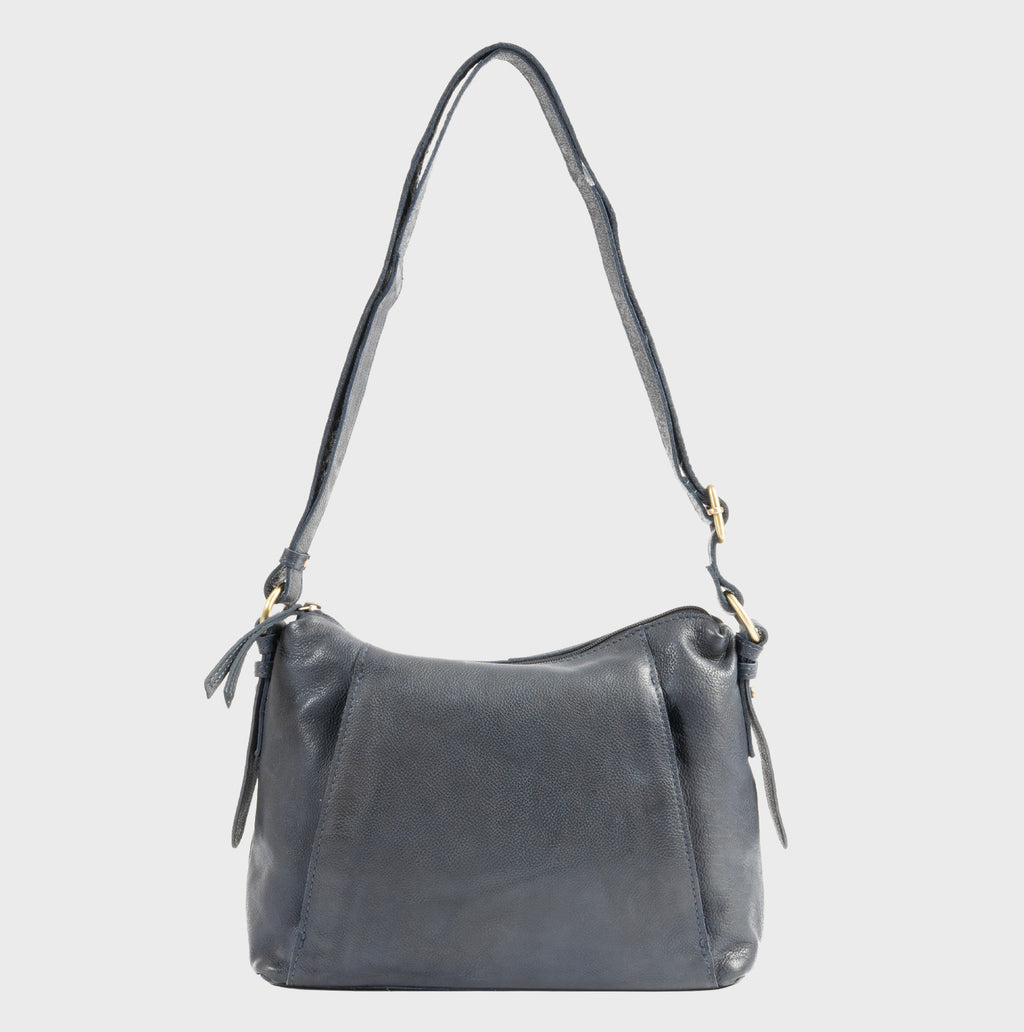 Bolso bandolera de piel natural elegante