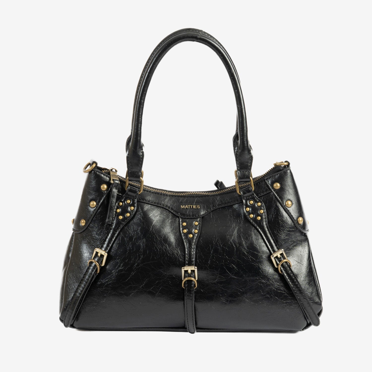 Bolso de hombro con bandolera, Serie Bergen. 34x21x10.5 cm