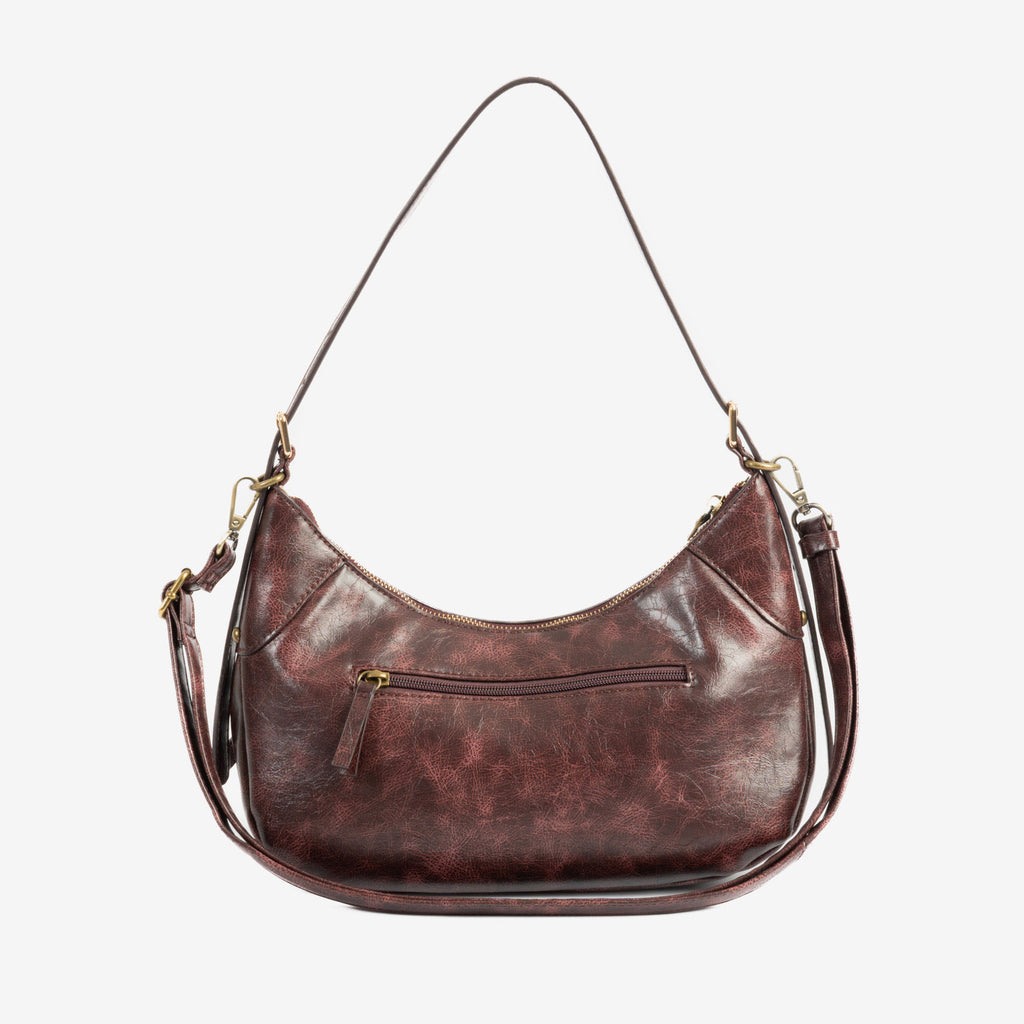 Shoulder bag with cross-body strap, Bergen Series. 29x20x10.5 cm