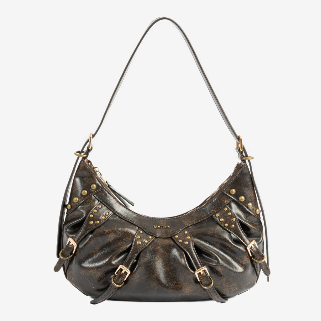 Shoulder bag with cross-body strap, Bergen Series. 29x20x10.5 cm